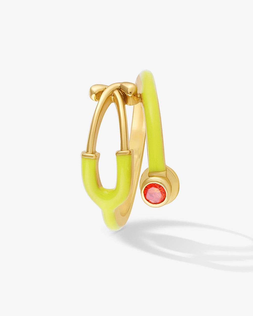 Stethoscope Enamel Ring - V Coterie